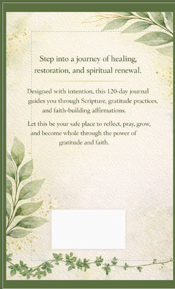 Becoming Whole Through Gratitude and Faith: A 120-Day Guided Journal