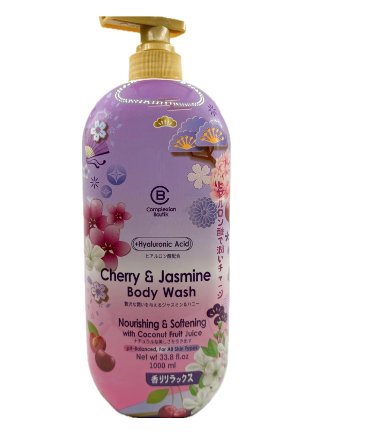 Cherry & Jasmine Body Wash – Soft Glow Cleanse (33.8 oz)